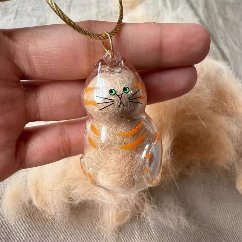 Forever Paw Pet Hair Keepsake Capsule Keychain
