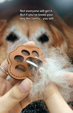 Llavero de piel con forma de pata de FurEver
