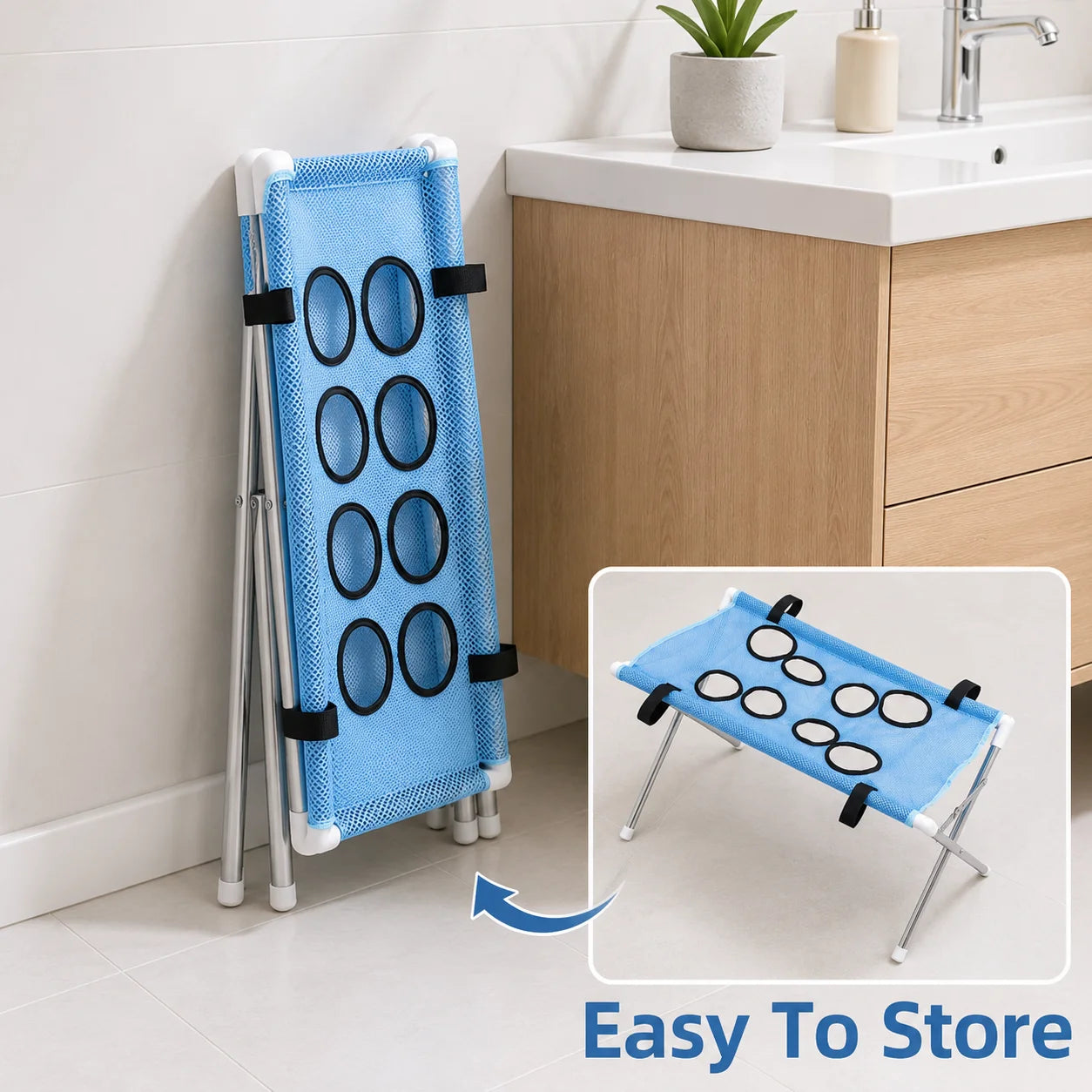 Transform Bath Time into a Breeze with Our Foldable Pet Bathing Hammock Stand – Perfect for Dogs and Cats!
